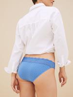 Kadın Mavi 5'li Dantel Detaylı Bikini Külot Seti