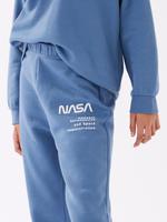 Kız Çocuk Mavi Regular Fit NASA™ Eşofman Altı (6-16 Yaş)