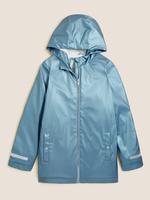 Kız Çocuk Mavi Stormwear™ Kapüşonlu Balıkçı Mont (6-16 Yaş)