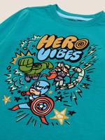 Erkek Çocuk Yeşil Saf Pamuklu Marvel™ T-Shirt (2-7)