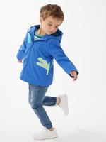 Erkek Çocuk Mavi Stormwear™ Kapüşonlu Balıkçı Mont (2-7 Yaş)