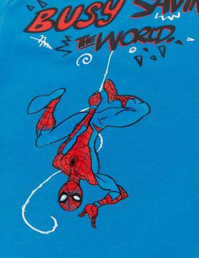 Mavi Saf Pamuklu Spider-Man™ T-Shirt Marks And Spencer