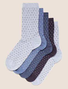 Kadın Mavi 5'li Freshfeet™ Çorap Seti