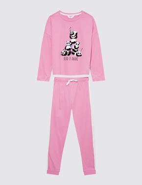 Multi Renk 2'li Uzun Kollu Pijama Takımı Marks And Spencer