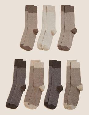 Bej 7'li Cool & Fresh™ Çorap Seti