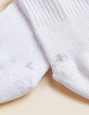 Beyaz 5'li Freshfeet™ Spor Çorabı Seti