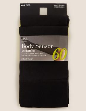 Siyah 2'li Body Sensor™ 60 Denye Opak Pantolon Çorabı Seti